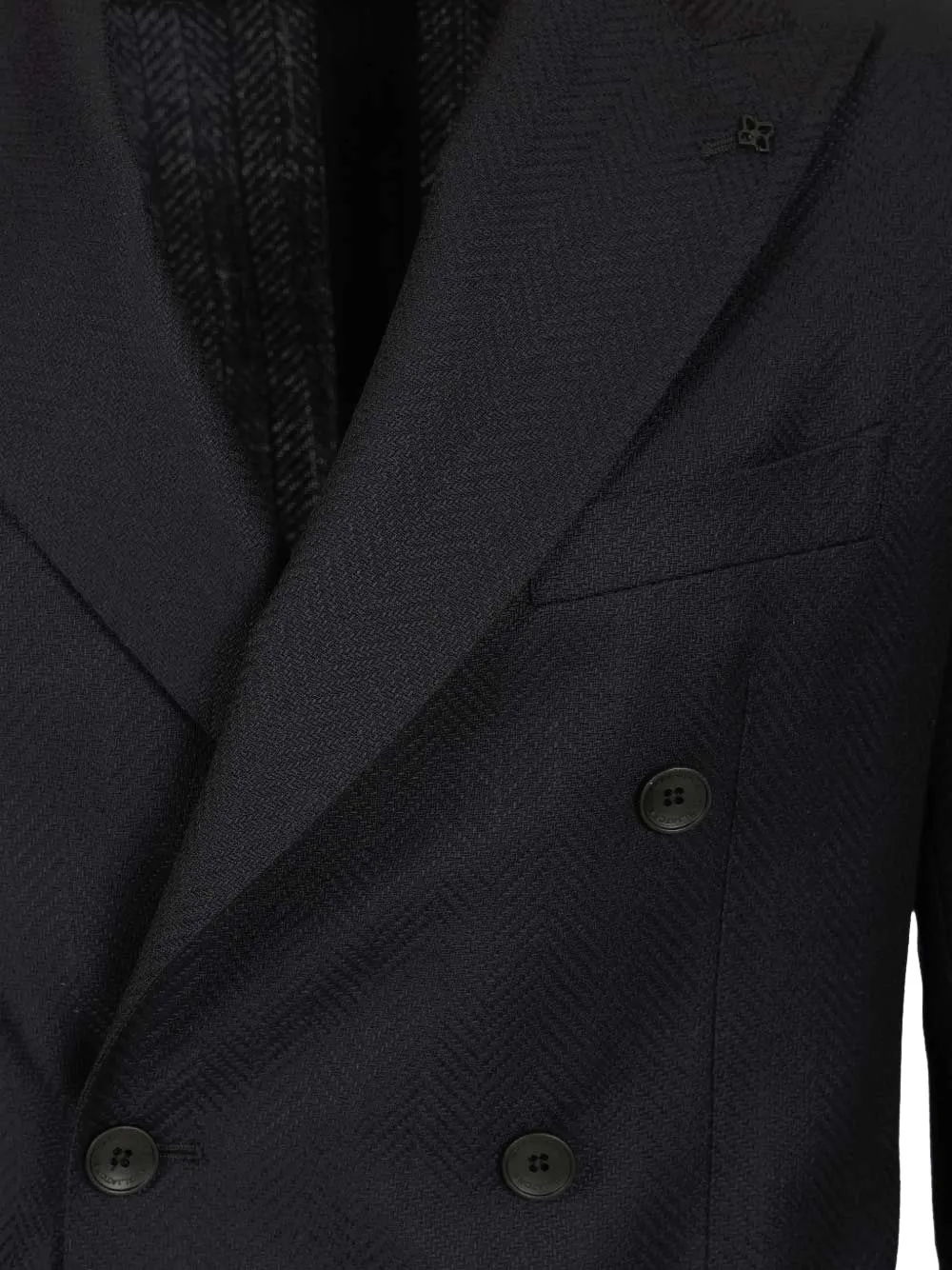 Tagliatore Blazer met dubbele rij knopen Zwart