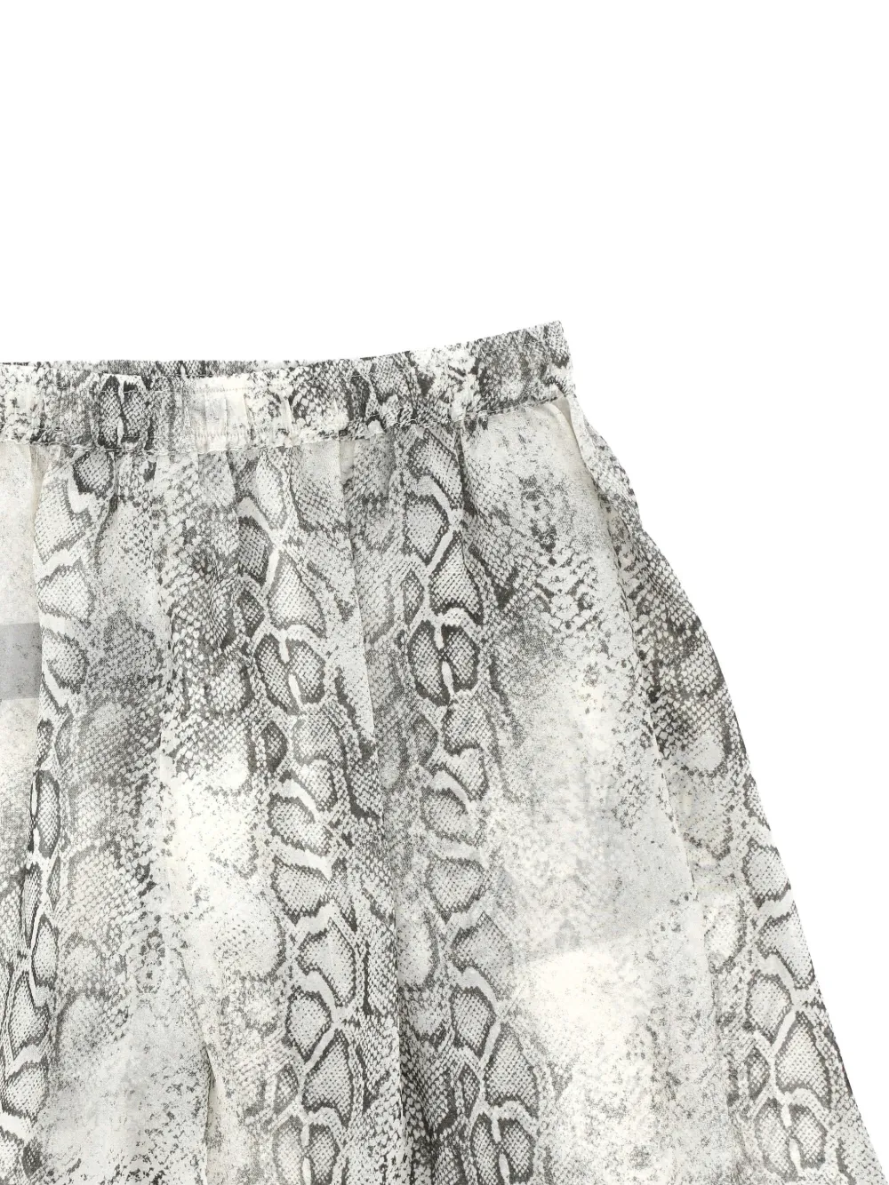 Federica Tosi Shorts met slangenhuidprint Wit