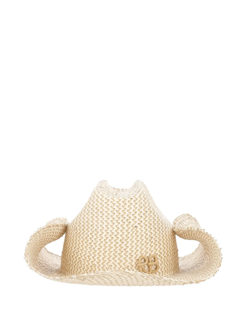 Ruslan Baginskiy monogram-embellished woven cowboy hat - Toni neutri