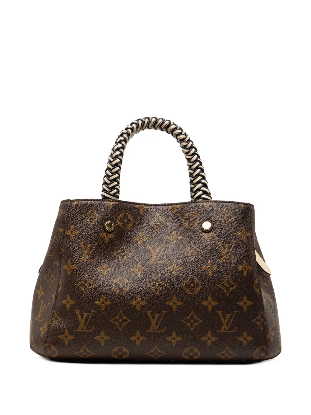 Louis Vuitton Pre-Owned 2020 Braided Handle Monogram Montaigne BB satchel - Marrone