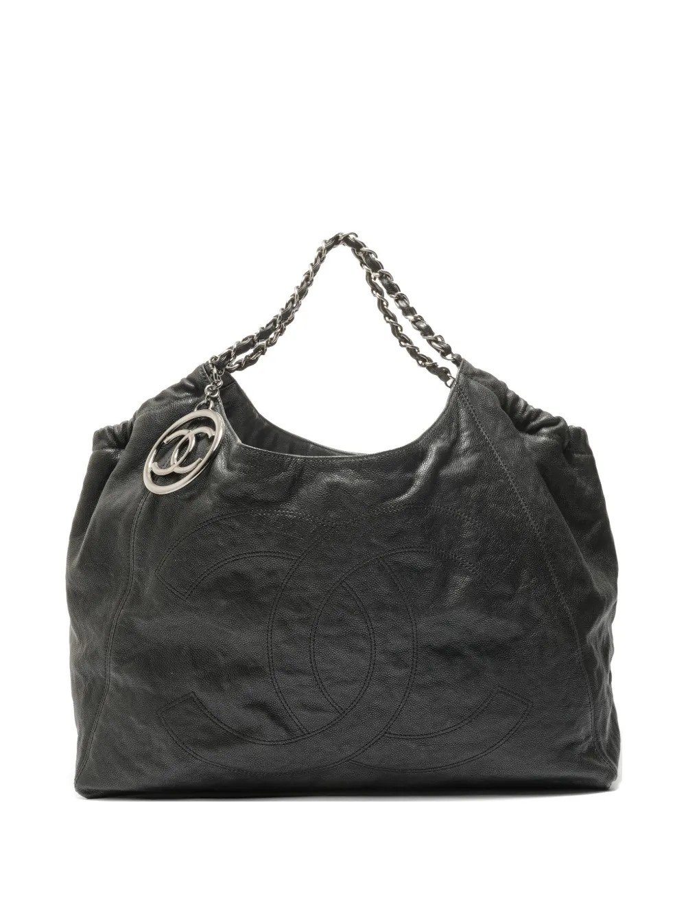 CHANEL Pre-Owned 2005-2006 XL Cabas shoulder bag - Nero