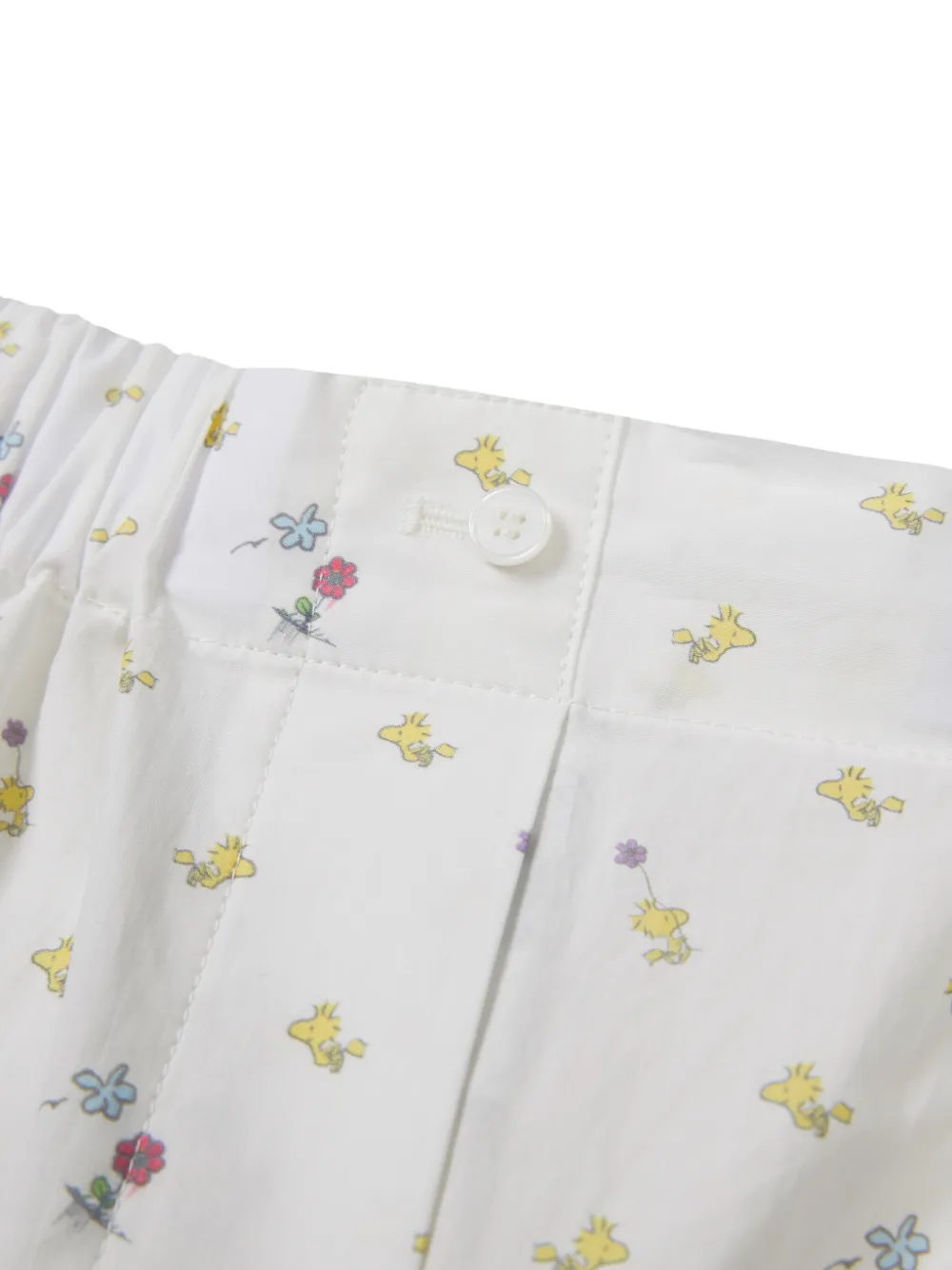 Marge Sherwood Peanuts Woodstock straight broek Wit