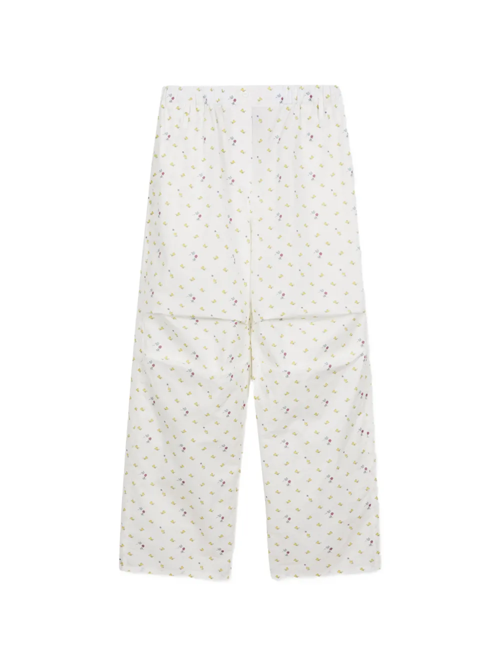 Marge Sherwood Peanuts Woodstock straight-leg trousers - Bianco