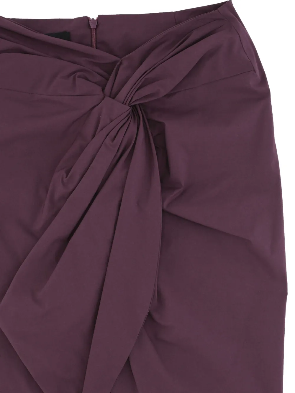 Federica Tosi Mini-rok met geknoopt detail Paars