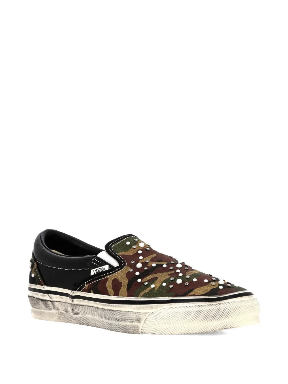 Vans LX Classic camouflage-pattern slip-on sneakers Groen