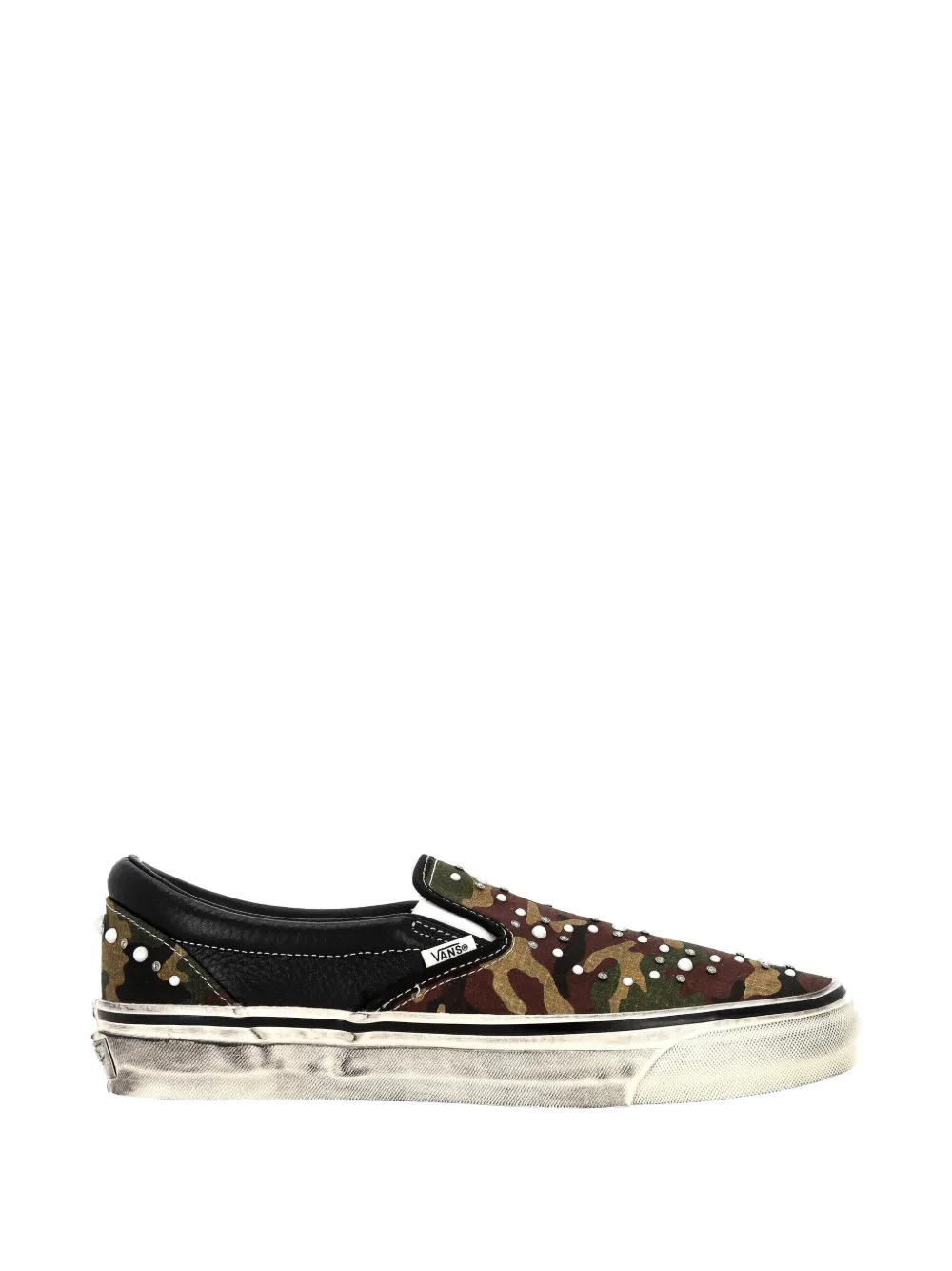 Vans LX Classic camouflage-pattern slip-on sneakers Groen