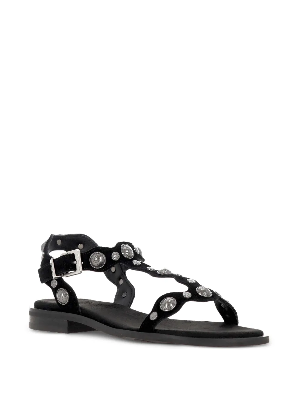 Ash Phanny sandalen met studs Zwart
