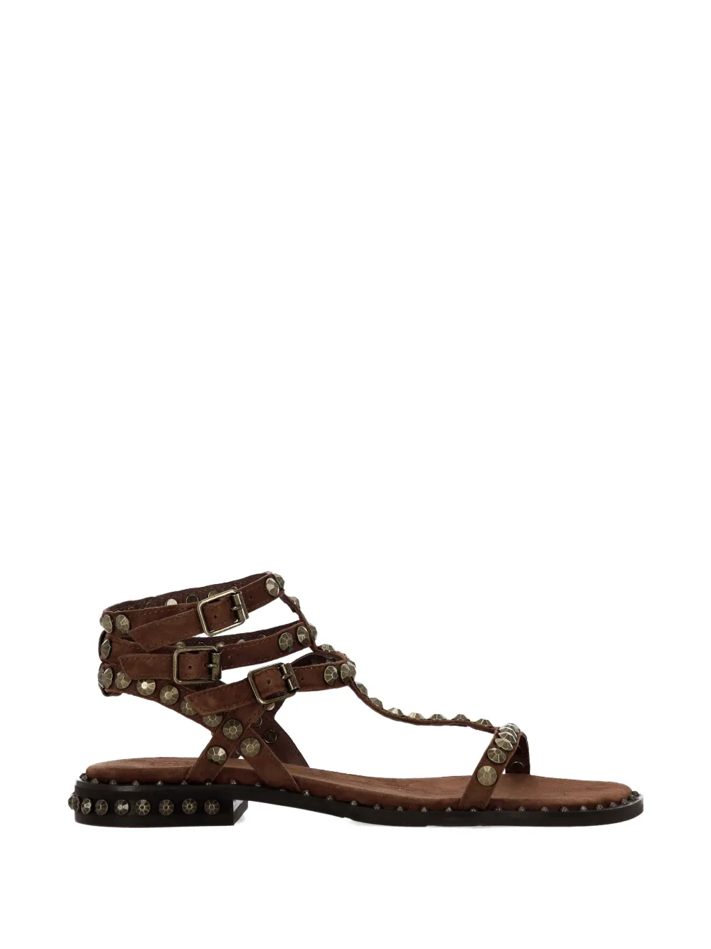 Ash Play studded-strap sandals - Marrone