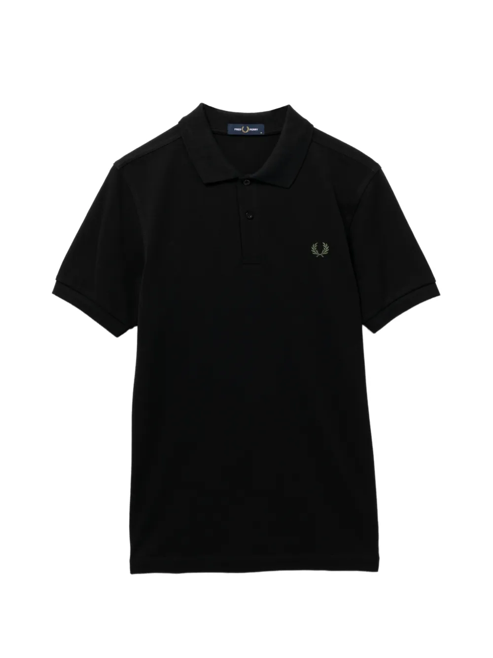 Fred Perry Camicia a maniche corte con logo ricamato - Nero