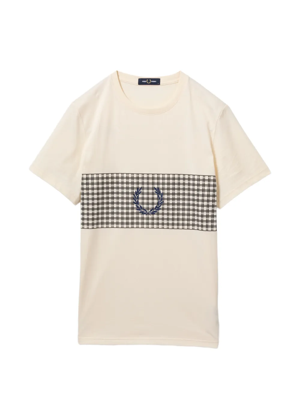Fred Perry Kariertes Laurel T-Shirt - Nude