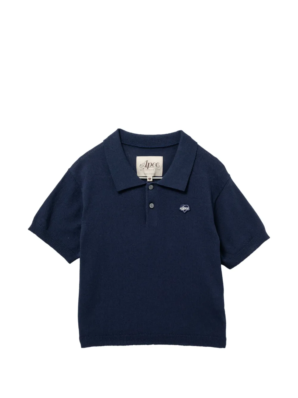 APEE™ by *A BATHING APE® logo-embroidered polo shirt - Blue