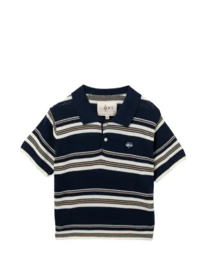 APEE™ By *A BATHING APE® ストライプ ポロシャツ | ブルー | FARFETCH JP