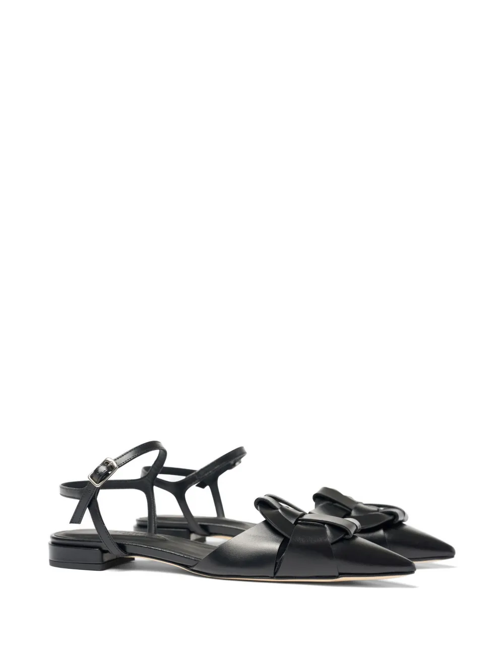 Scarosso Amanda geweven pumps met puntneus Zwart