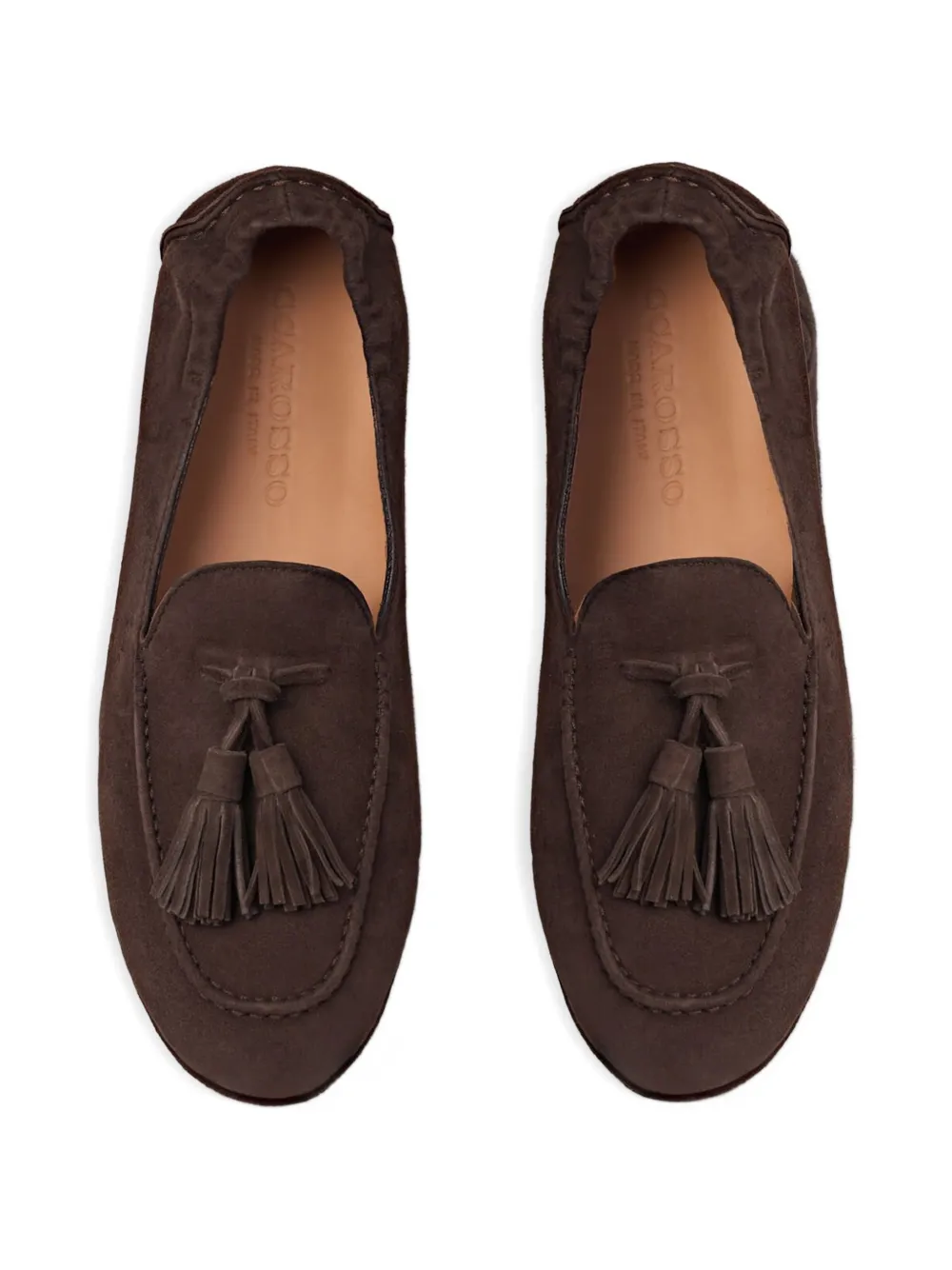 Scarosso Anais loafers met kwastje Bruin
