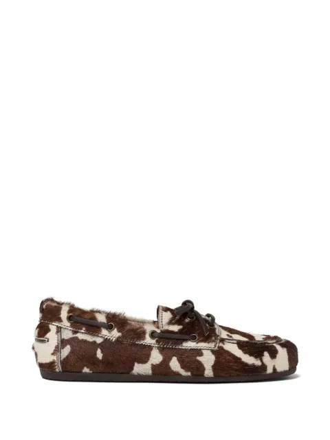 Scarosso Avery pony boat shoes
