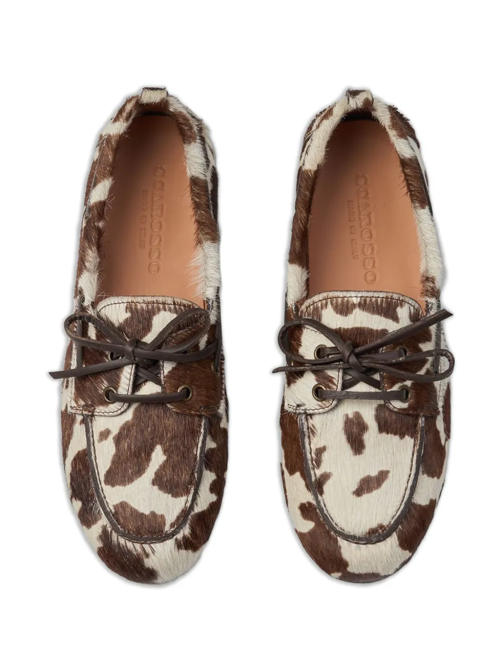 Scarosso Avery bootschoenen met ponyprint Bruin