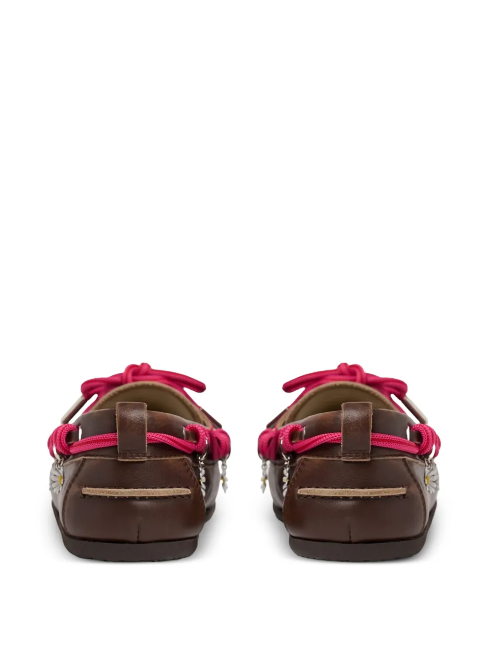 Scarosso Avery bootschoenen met bloem-bedels Bruin