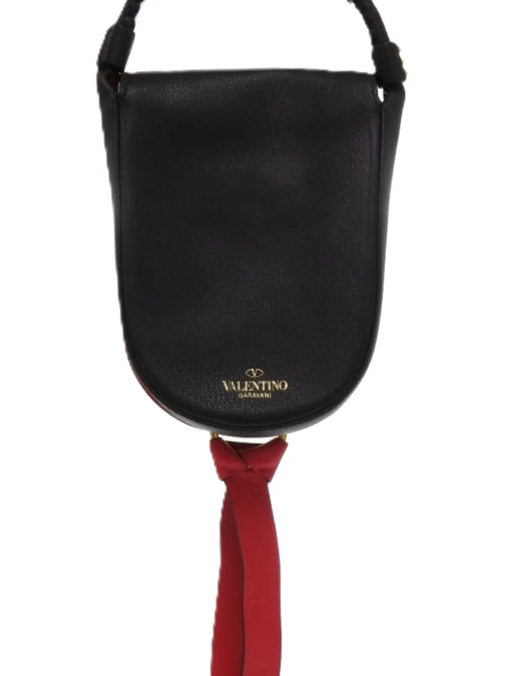 Valentino Garavani Pre-Owned Borsa a tracolla Goatskin VRing 2018-2025 - Nero