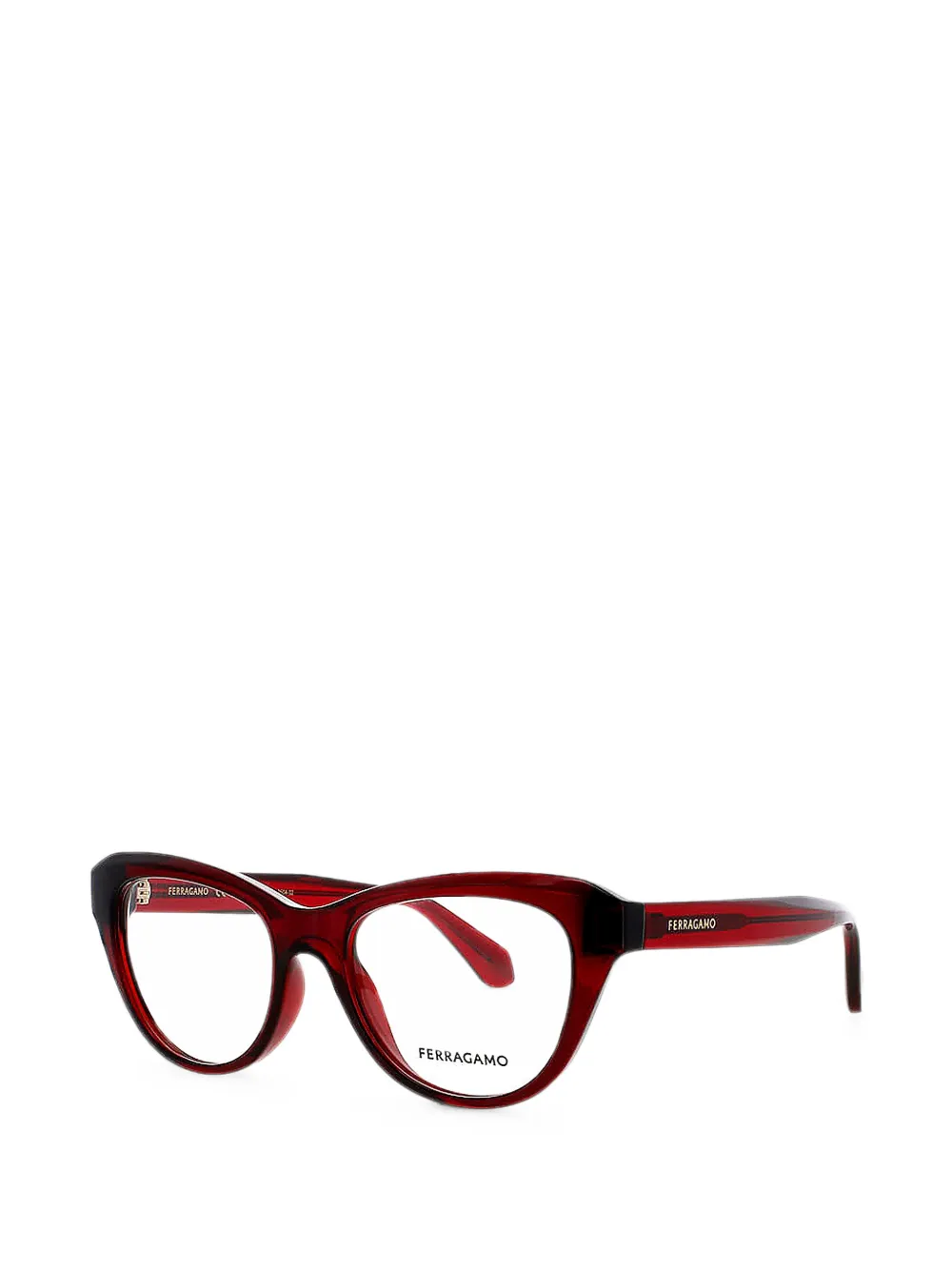 Ferragamo Eyewear Bril met cat-eye montuur Rood