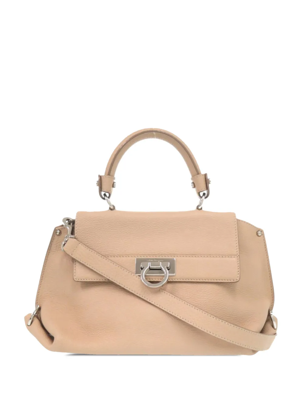 Ferragamo Pre-Owned 2000-2025 Small Leather Gancini Sofia satchel - Rosa