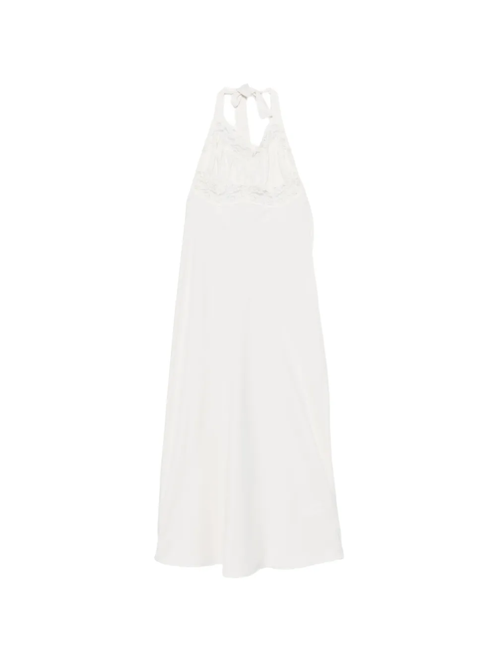 Frankies Bikinis Darcy lace-trim midi dress - Bianco