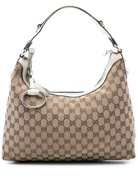 Gucci Pre-Owned 2016-2026 Medium GG Canvas Icon Bit satchel