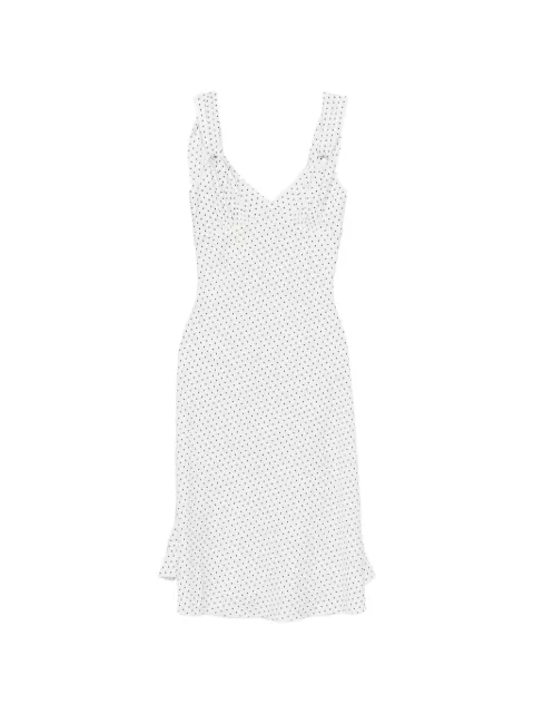 Frankies Bikinis vestido midi Aurora con volantes y lunares