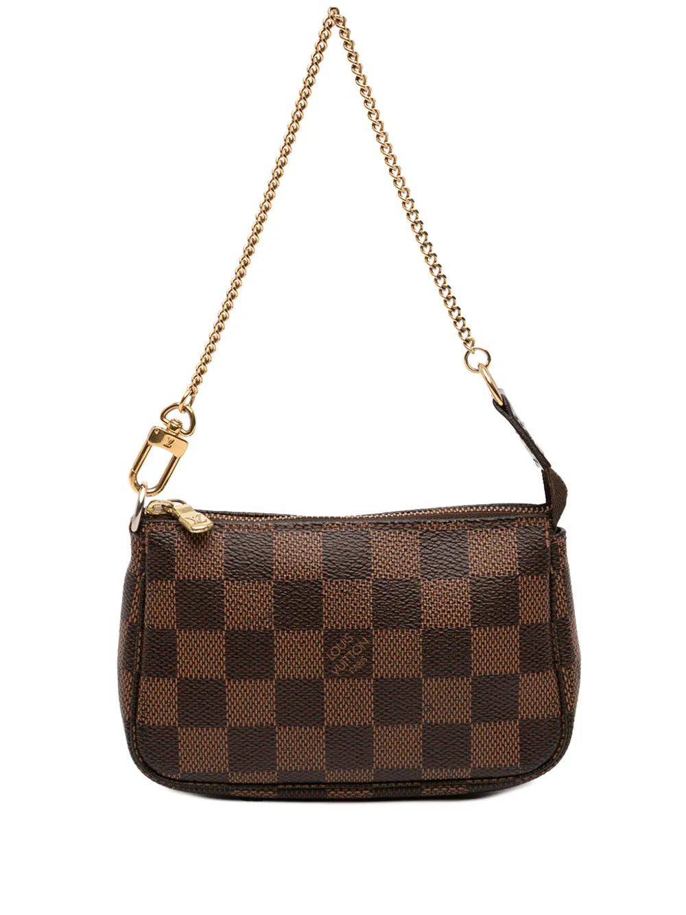 Louis Vuitton Pre-Owned 2014 Damier Ebene Mini Pochette Accessoires handbag - Marrone