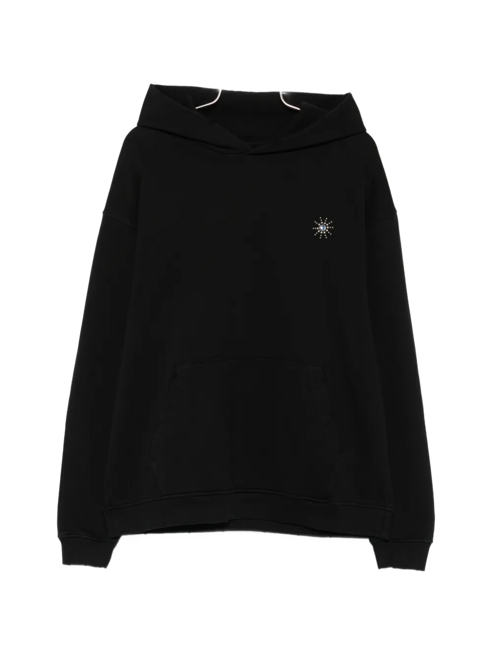 Htc Los Angeles Sun Crystal-embellished Hoodie In Black
