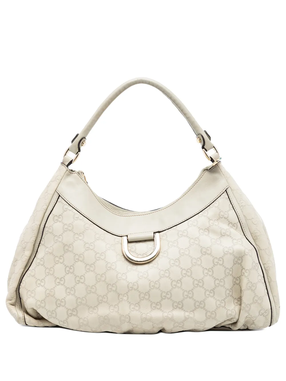 Gucci Pre-Owned Borsa a spalla Guccissima Abbey D-Ring 2016-2026 - Bianco