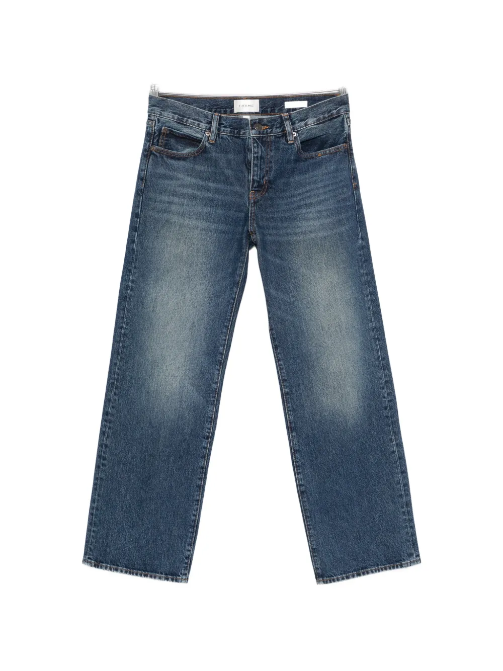 FRAME The Saturday faded wide-leg jeans - Blu