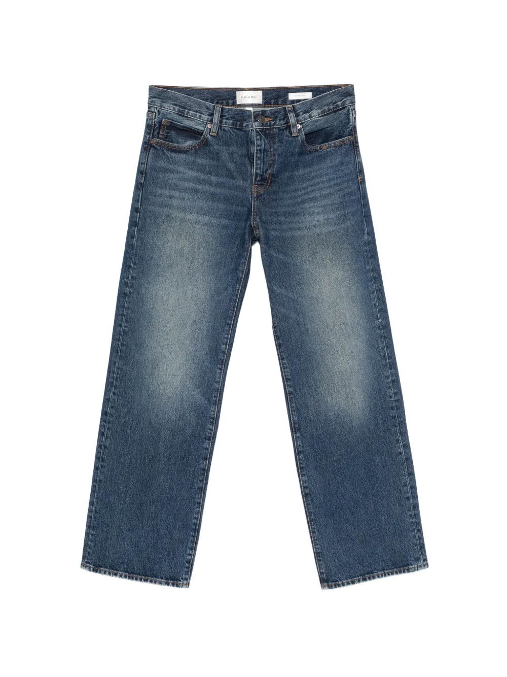 FRAME The Saturday faded wide-leg jeans - Blu