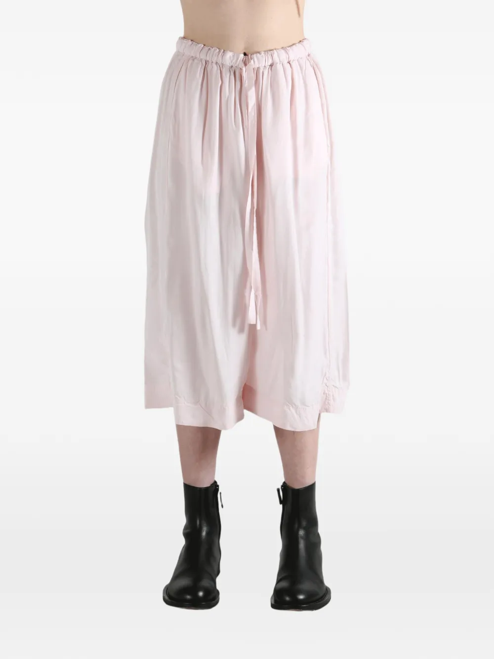 Casey drawstring cropped trousers Roze