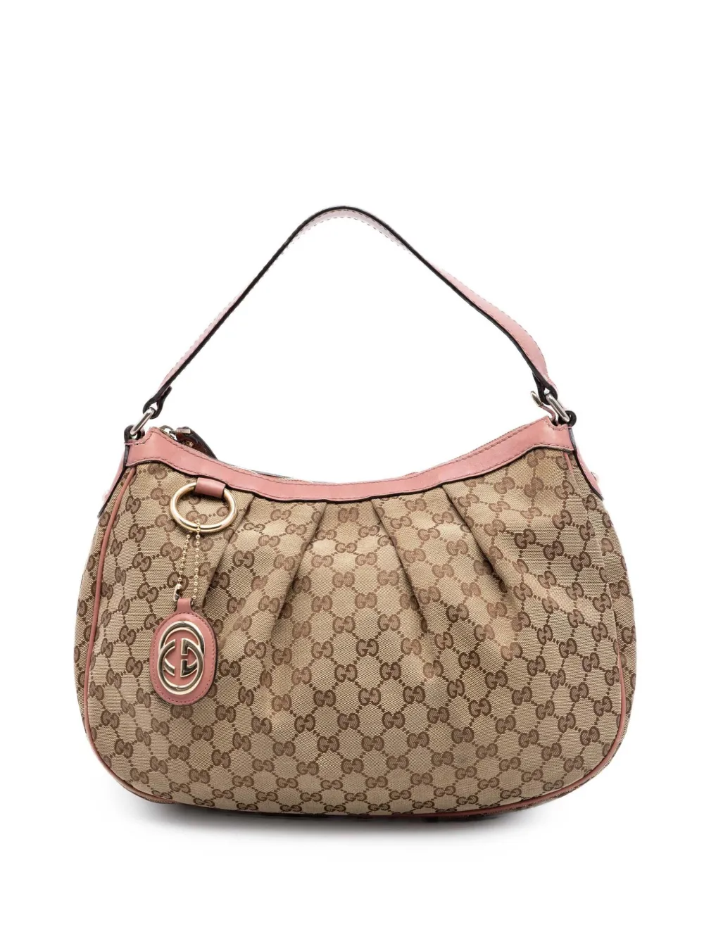 Gucci Pre-Owned 2016-2026 GG Canvas Sukey shoulder bag - Nude