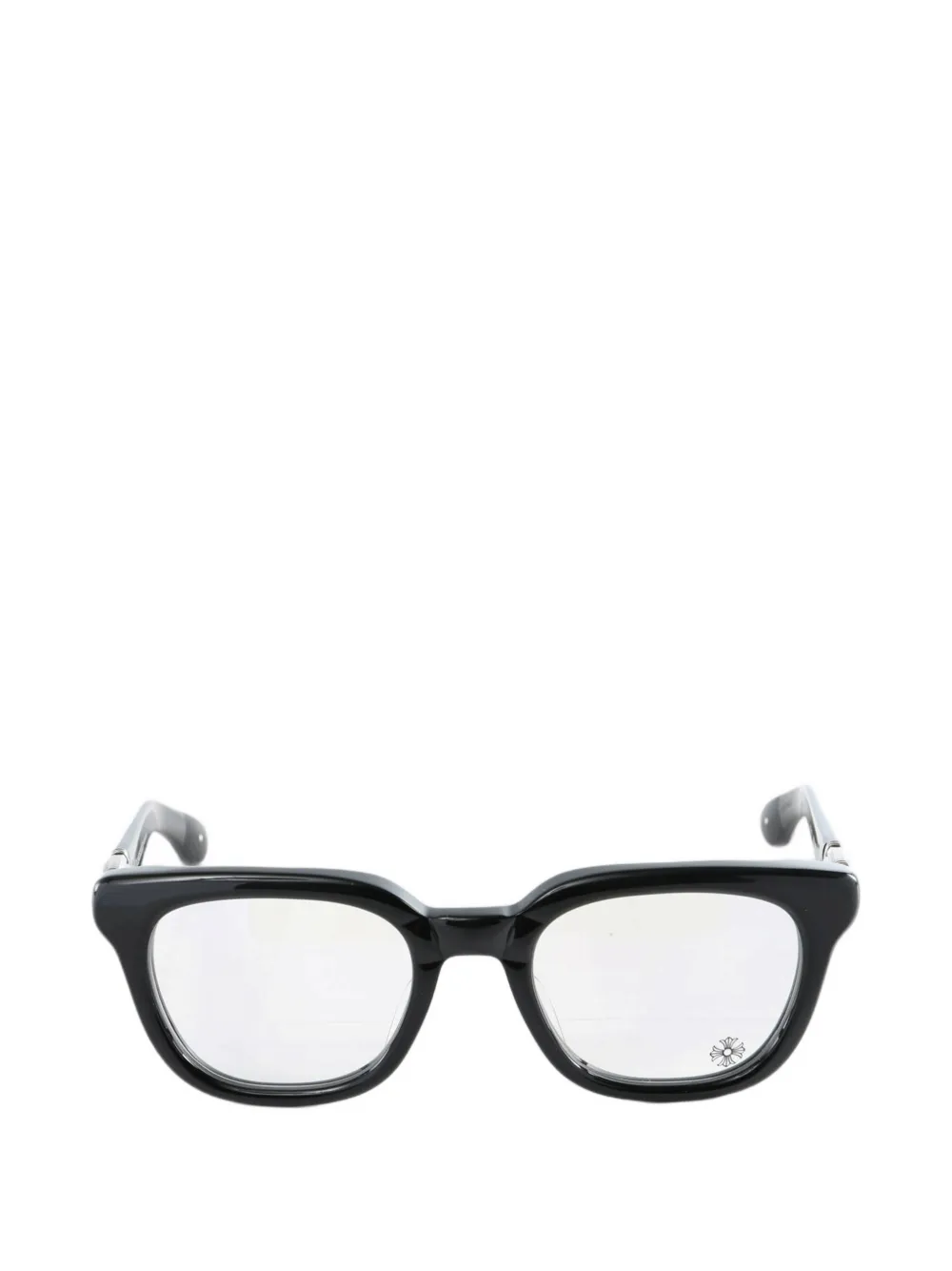 Chrome Hearts Well Hell Yeah rectangle-frame glasses | Black | Image 1