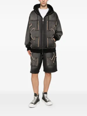 【美品】OFF-WHITE スウェット ハーフ パンツ us drip uk Off-White（オフホワイト）メンズ スウェットハーフパンツ - FARFETCH