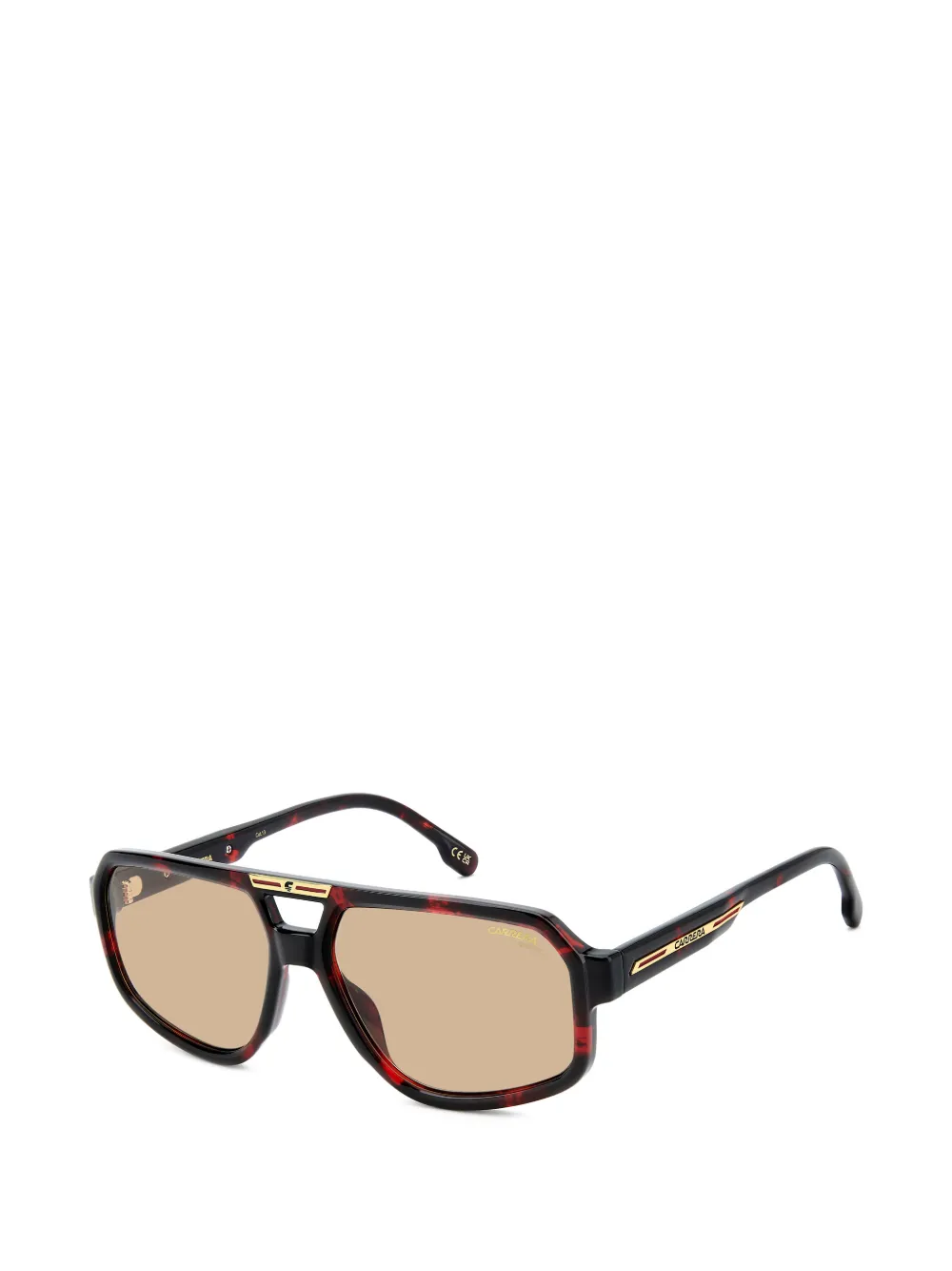 Carrera Victory 26 S zonnebril met schildpadschild-design Rood