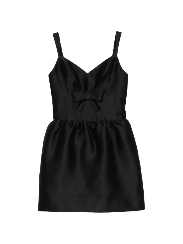 Shushu/Tong Bow-detail Sleeveless Dress in Black