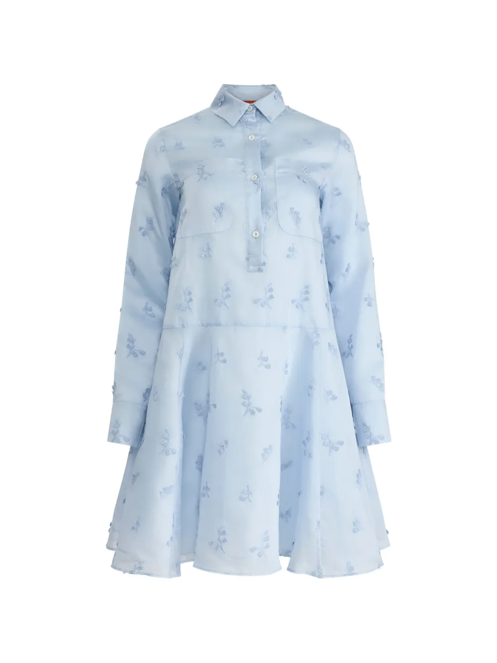 Altuzarra fil-coup flared dress - Blu