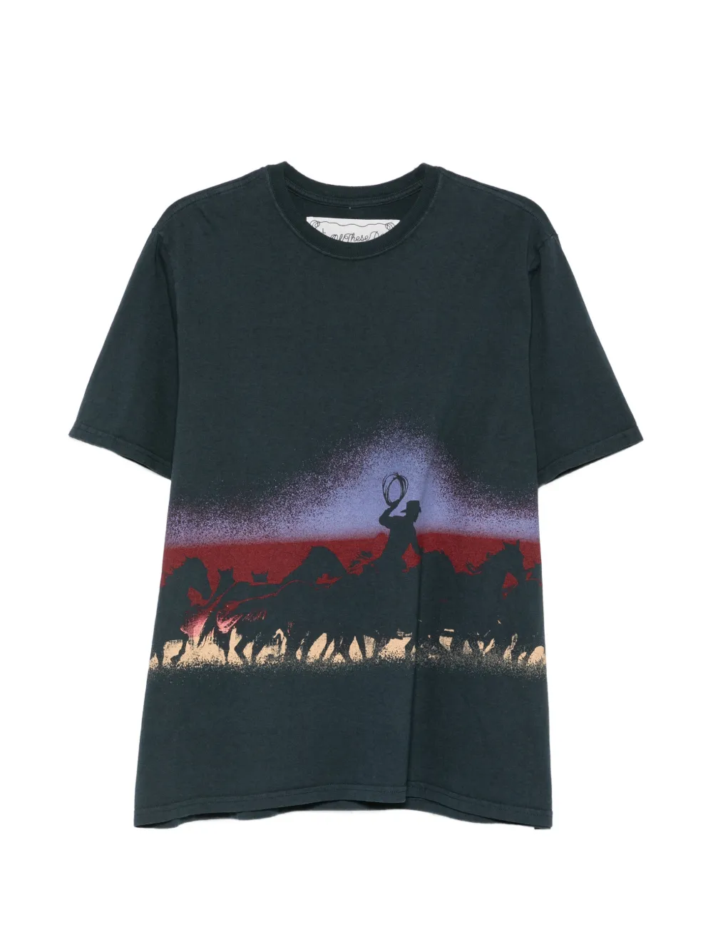 One Of These Days Driftin' Back graphic-print T-shirt - Nero