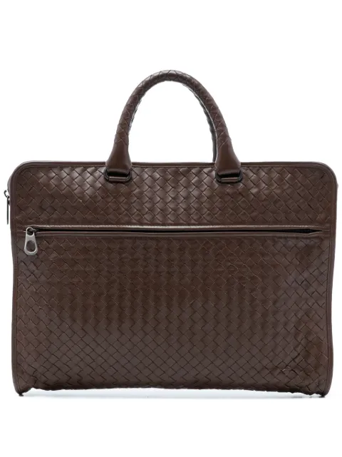 Bottega Veneta Pre-Owned maletín de piel de napa Intrecciato 2012-2026