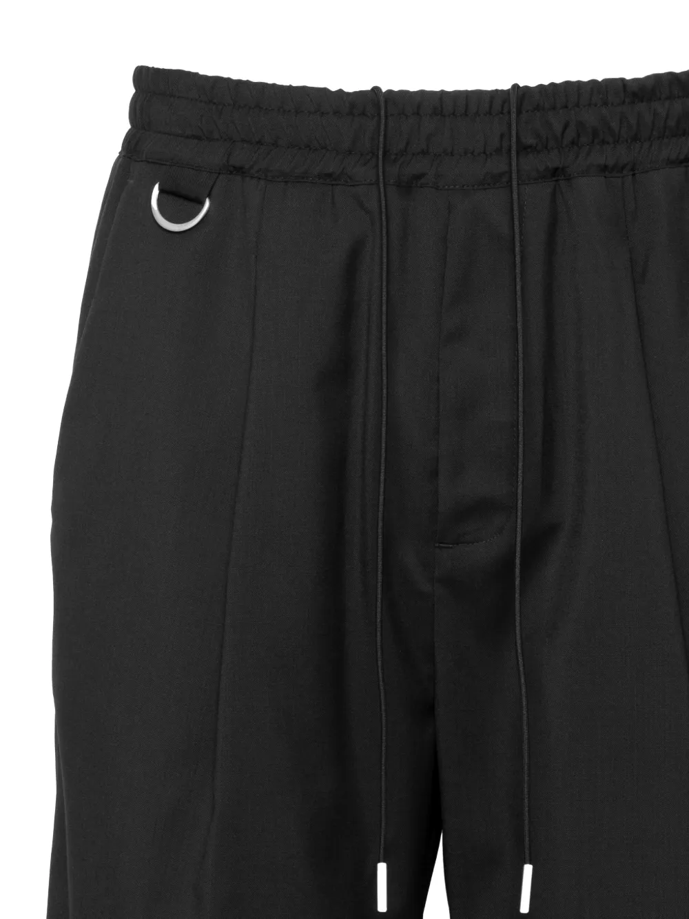 Low Brand Shorts met trekkoord en D-ring Zwart