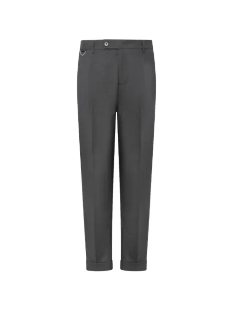 Low Brand D-ring pressed-crease trousers