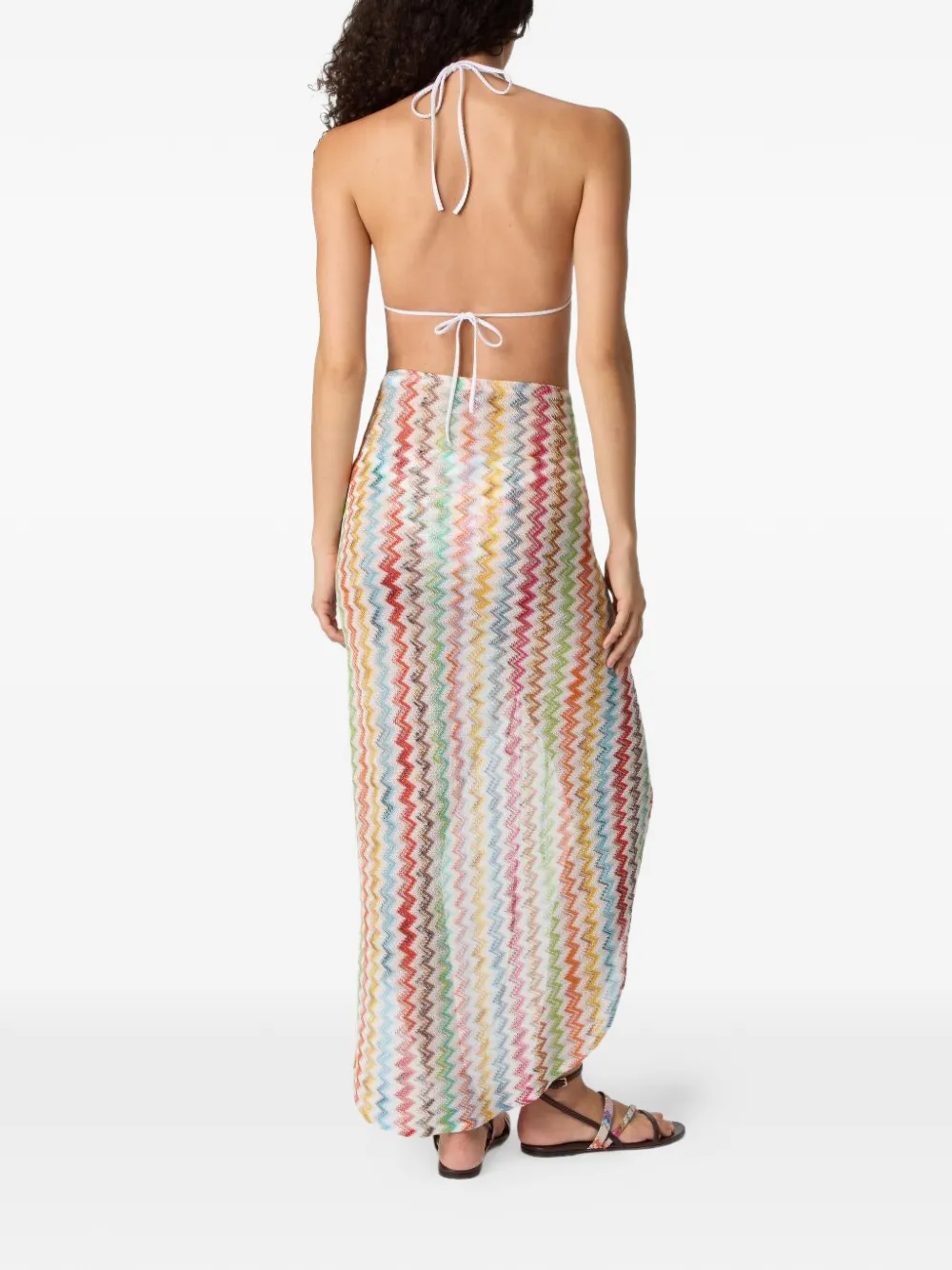 Missoni Maxi-rok met zigzag-patroon Wit