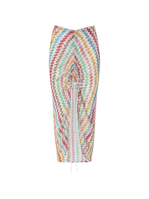 Missoni falda larga con motivo en zigzag