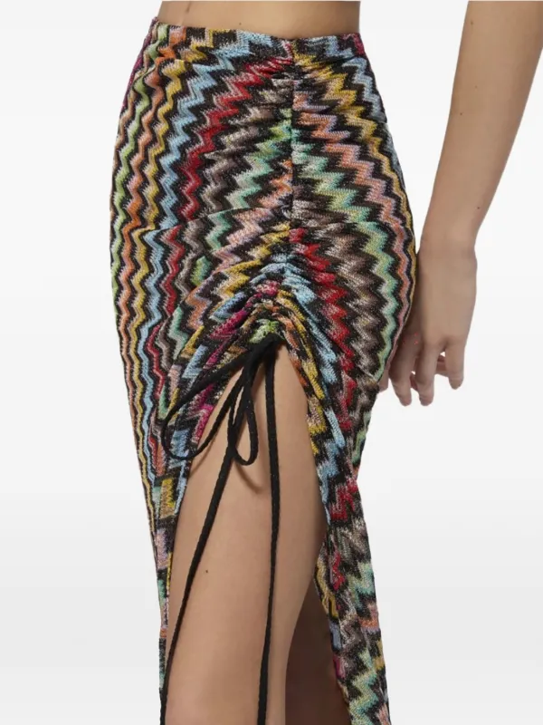 Missoni ジグザグパターン ロングスカート | ブラック | FARFETCH JP