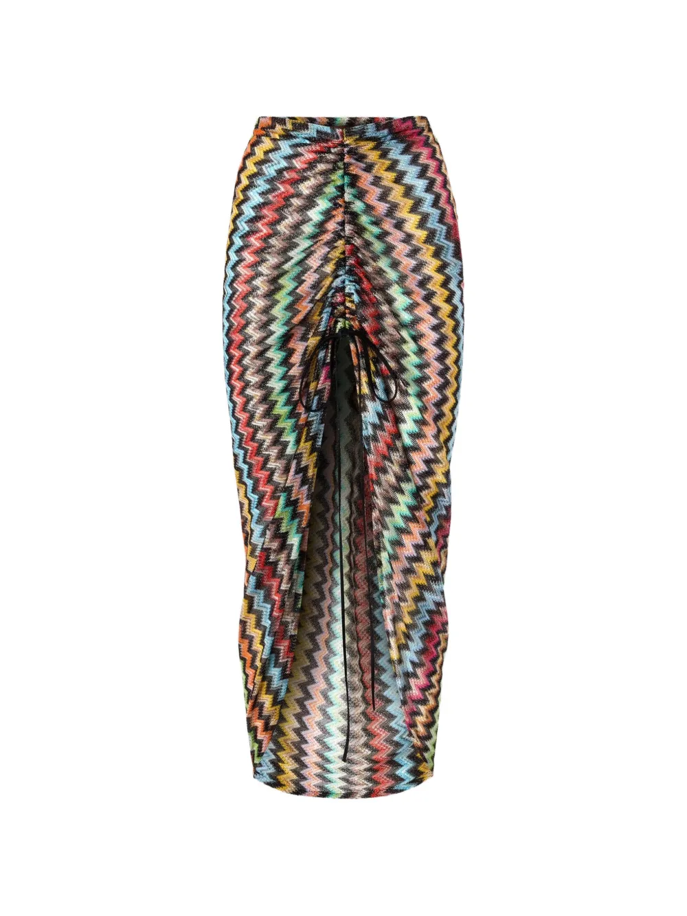 Missoni Maxi-rok met zigzag-patroon Zwart