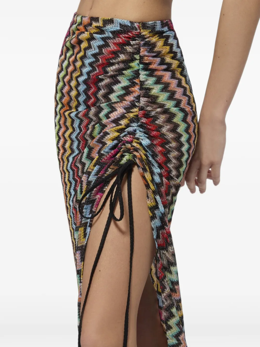 Missoni Maxi-rok met zigzag-patroon Zwart
