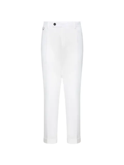 Low Brand D-ring pleated trousers