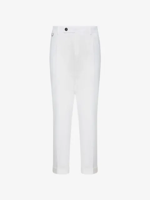 Low Brand D-ring pleated trousers